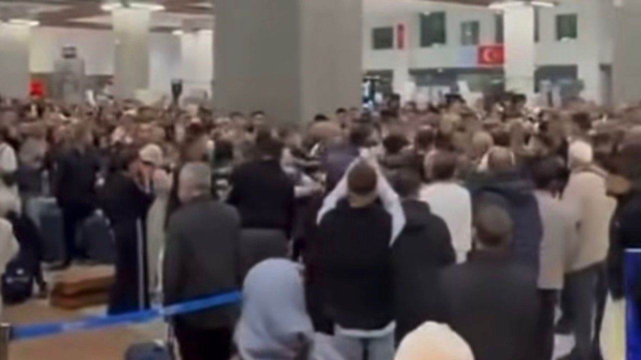 Gaziantep Havalimanı’ndan kavga ve gerginlik