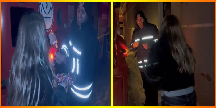 Kars'ta ilginç olay: Anahtar kapının üzerinde unutuldu, İtfaiye camdan girip kapıyı açtı