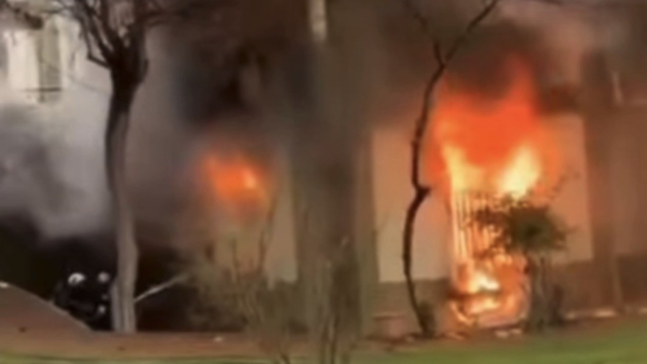 Gaziantep’te caminin bodrum katında korkutan yangın