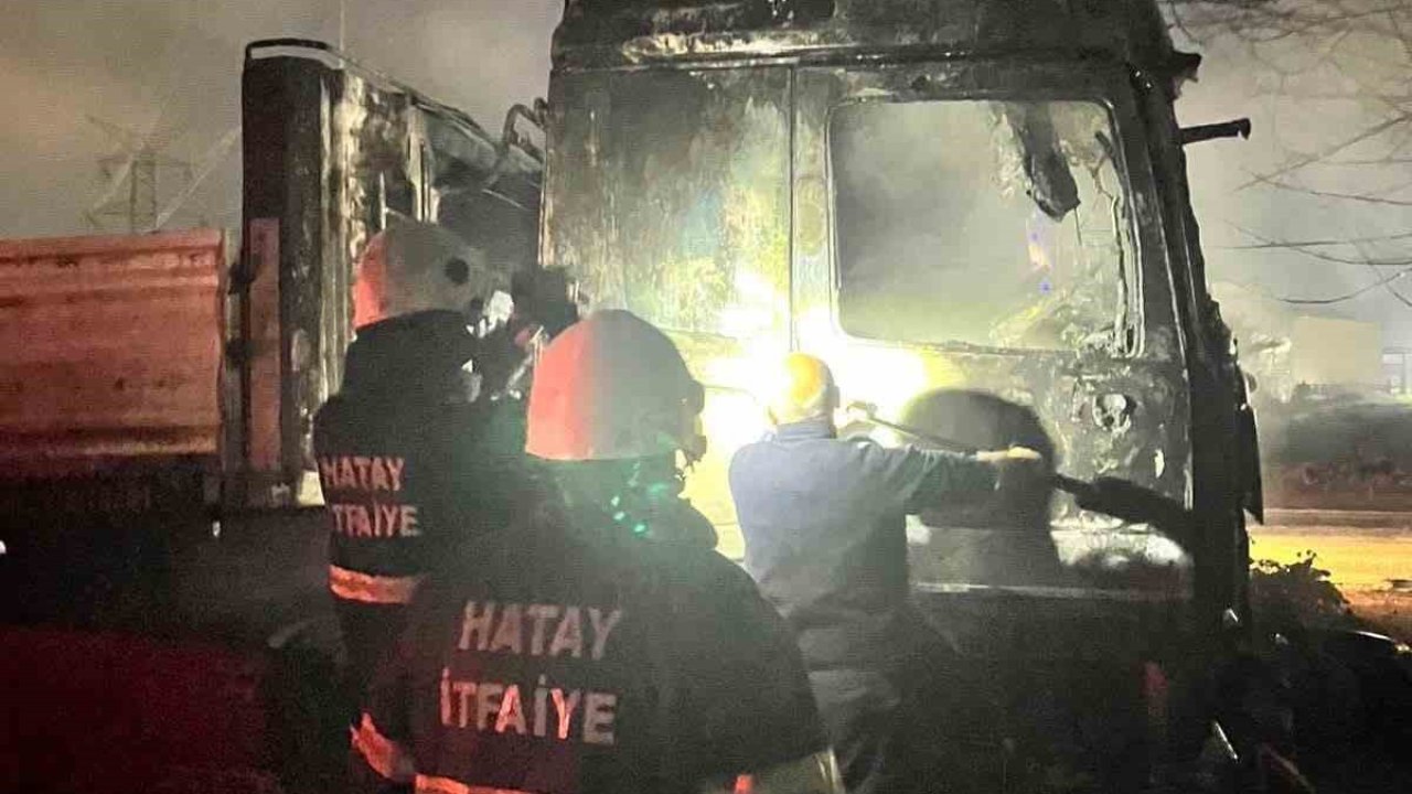 Dörtyol’da tır yangını