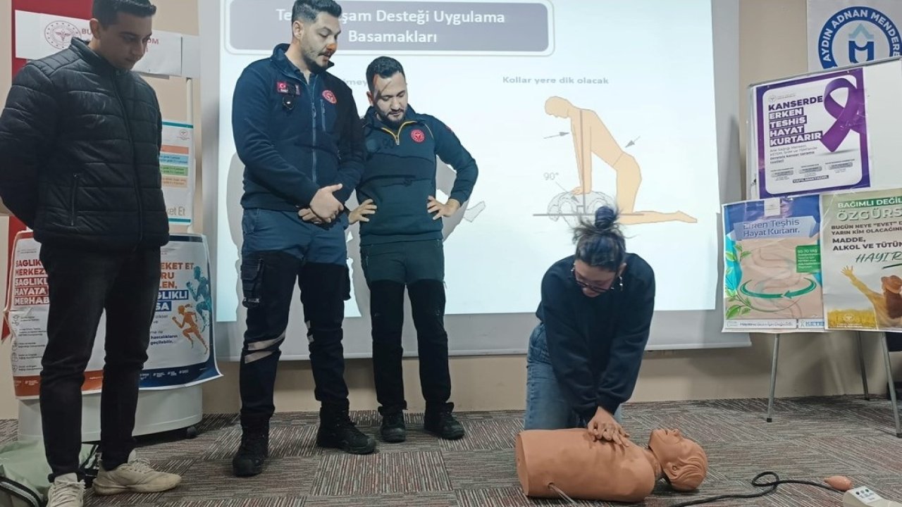 Buharkent’te ilk yardım ve sağlıklı yaşam eğitimleri verildi