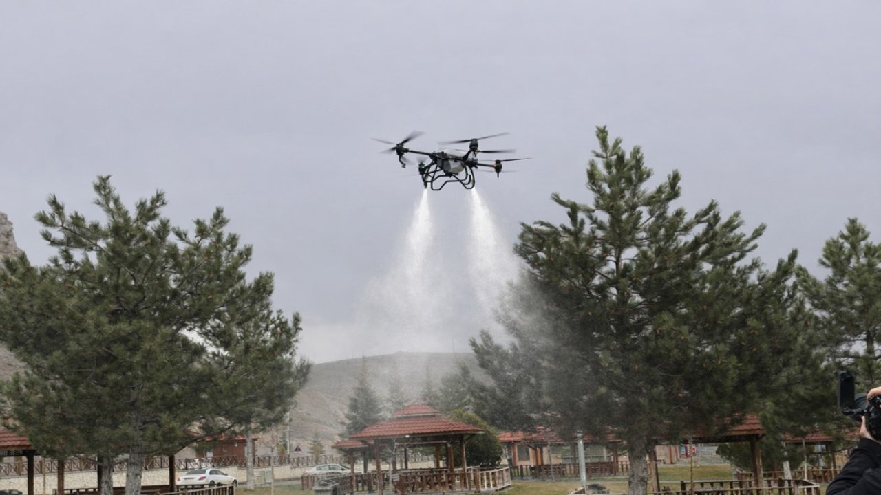 Sivas’ta keneye karşı havadan karadan mücadele