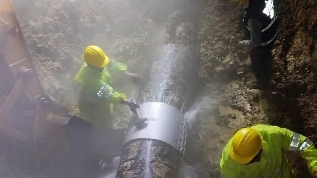 Hızlı müdahale su kesintisini önledi