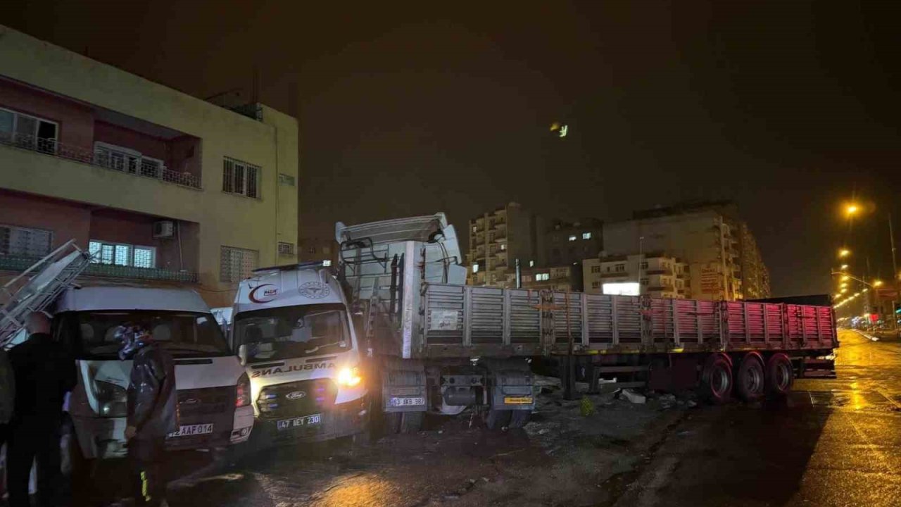 Mardin’de zincirleme trafik kazası: 4 yaralı