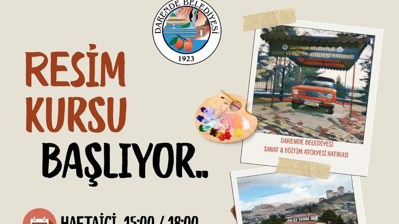Darende’de resim kursu açılıyor