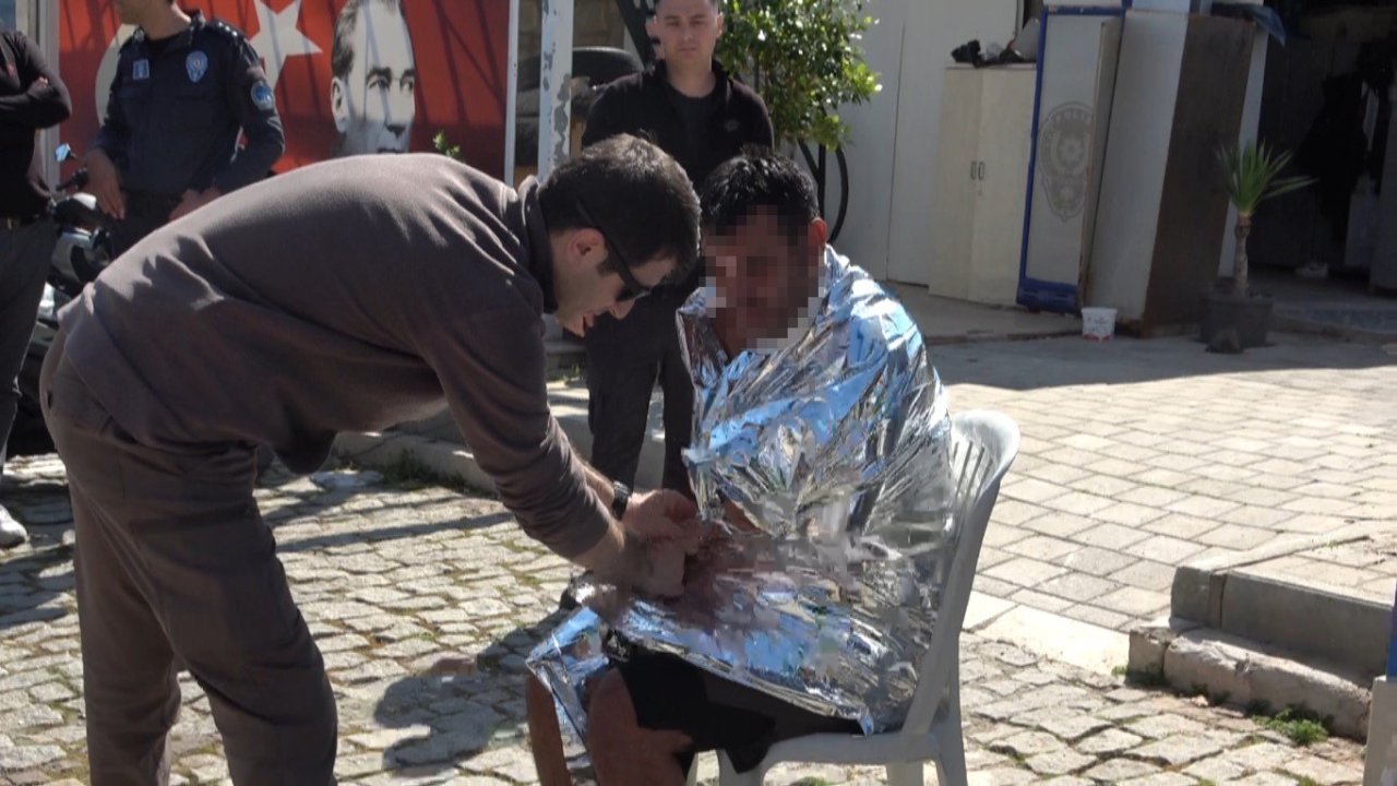 Antalya’da denize açıldığı kano devrildi, suda 3 saat kurtarılmayı beklerken imdadına deniz polisi yetişti