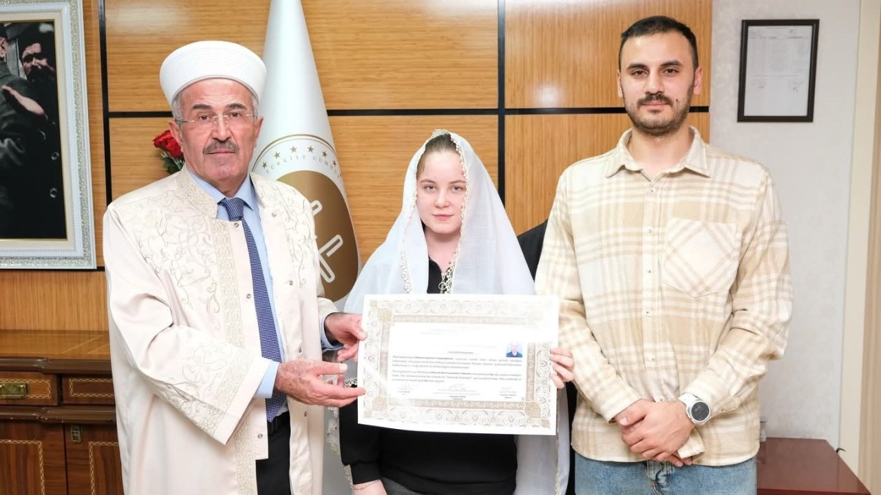 Rus gelin Kırşehir’de müslüman oldu