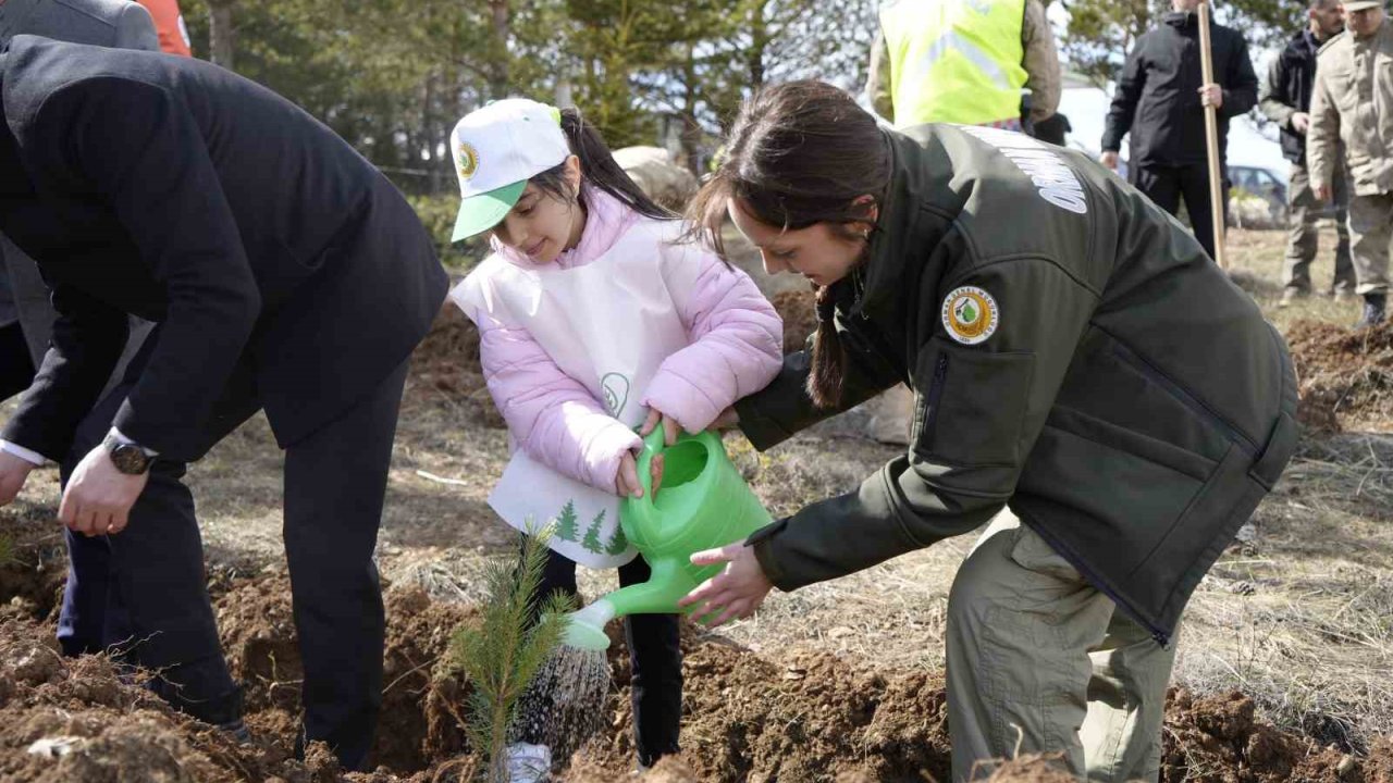 Gümüşhane’de fidanlar toprakla buluştu