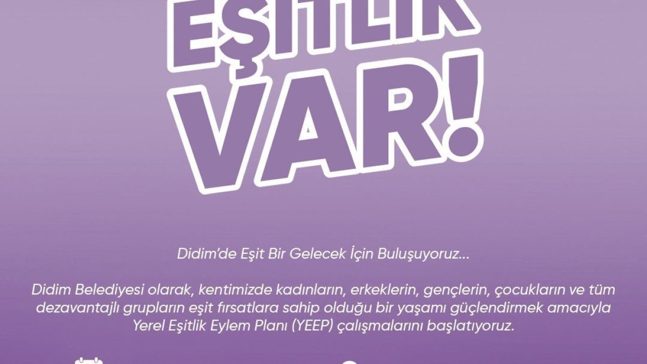 Didim Belediyesi Yerel Eşitlik Eylem Planı Çalıştayı düzenlenecek