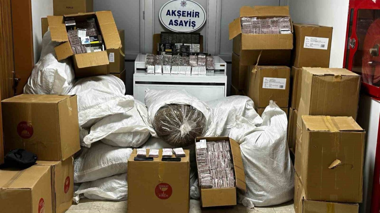 Akşehir’de kaçak tütün operasyonu