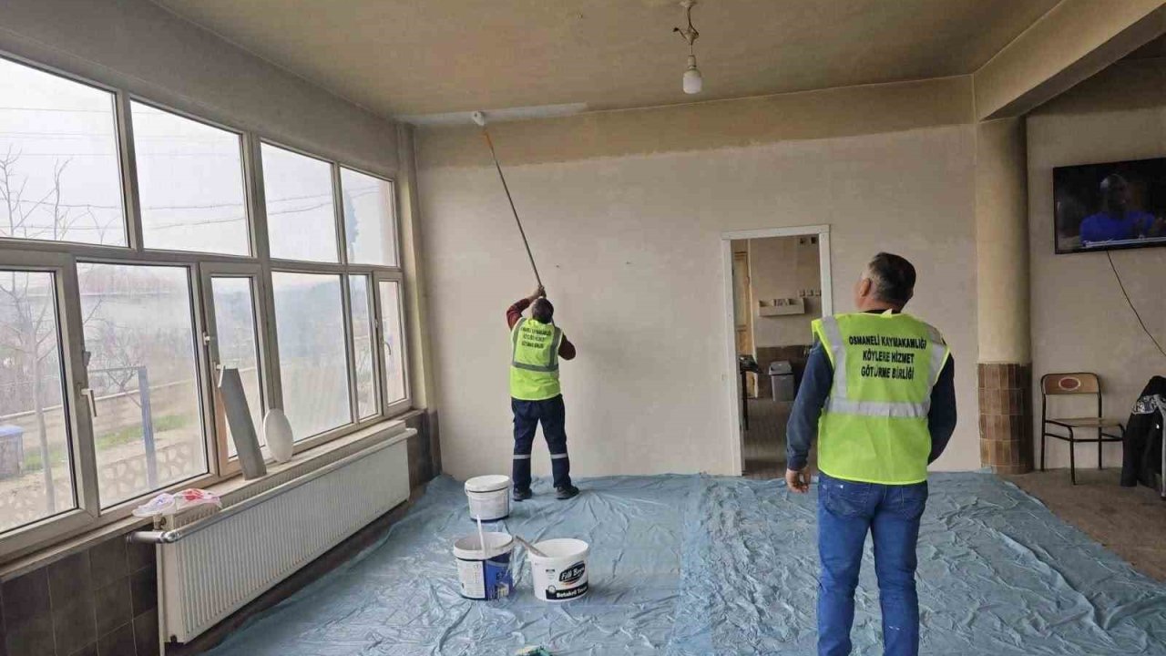 Bilecik’te köy konaklarına bakım ve onarım yapıldı