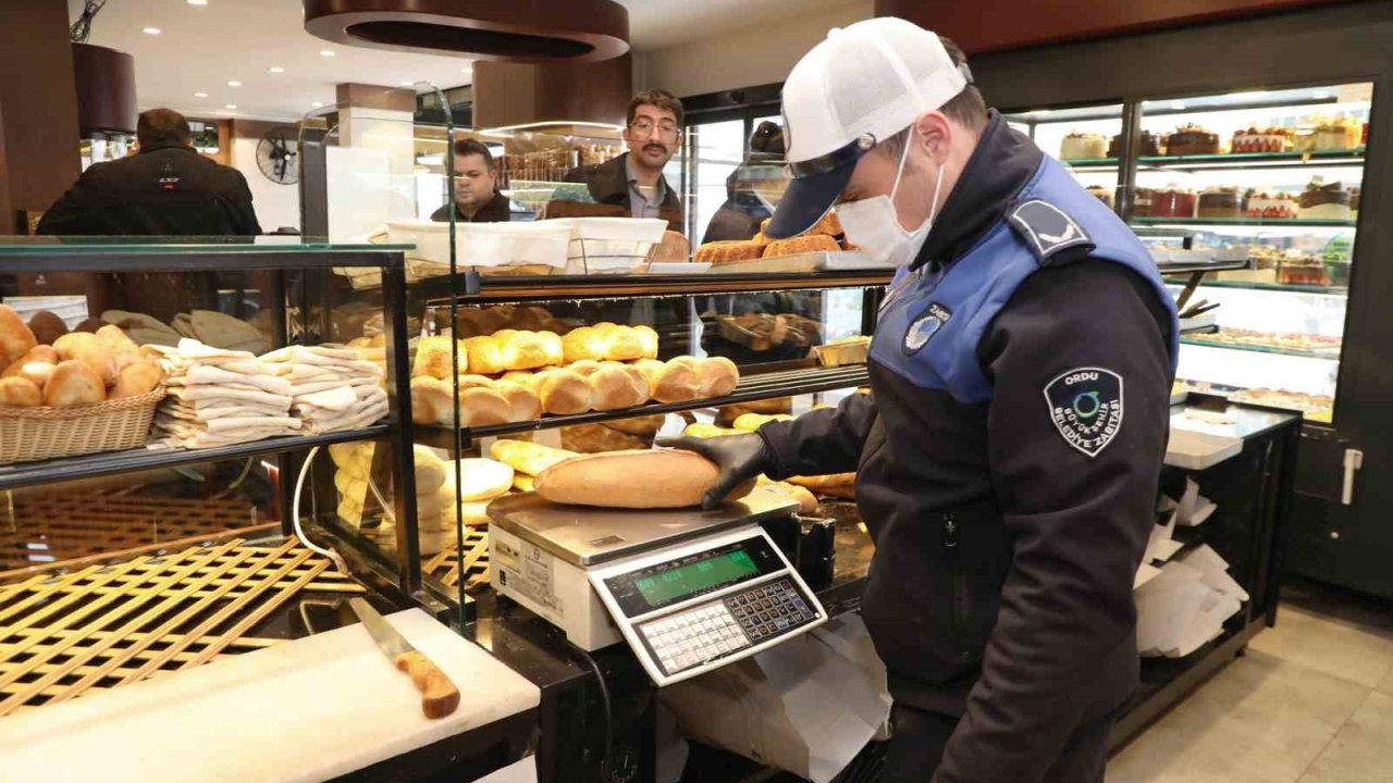 Ordu’da fırınlarda gramaj ve hijyen denetimi