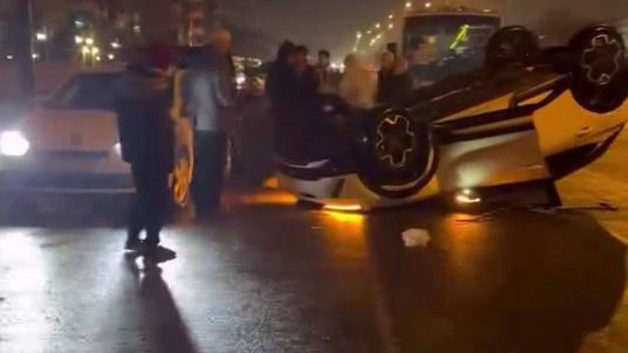 Diyarbakır’da otomobil takla attı: 1 yaralı