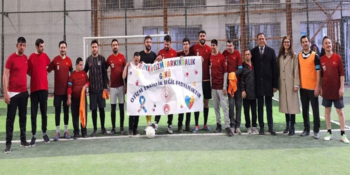 Kars’ta otizm farkındalık maçı düzenlendi