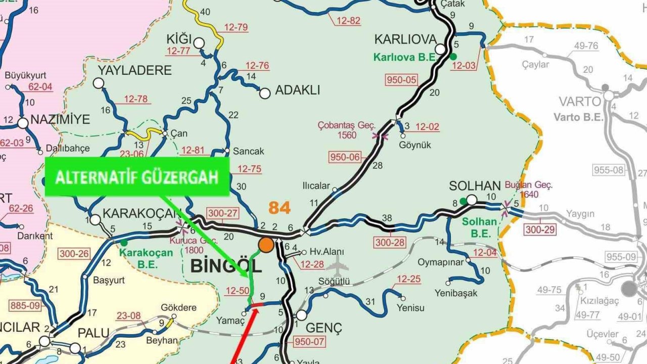 Bingöl’de heyelan tehlikesi