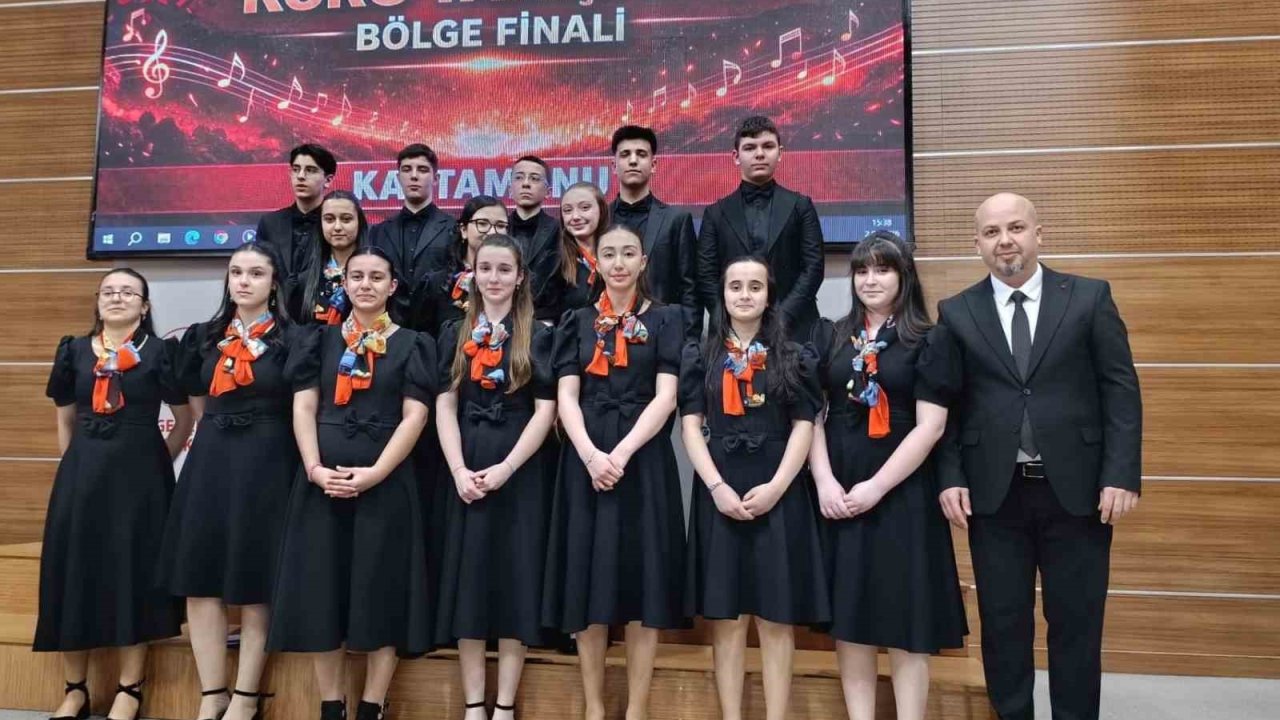 Kastamonulu öğrenciler koro yarışmasının bölge finalinde 1’inci oldu