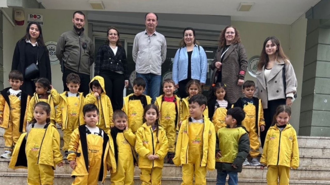 Aydın’da anaokulu öğrencileri Doğa Eğitim Merkezi’ni gezdi