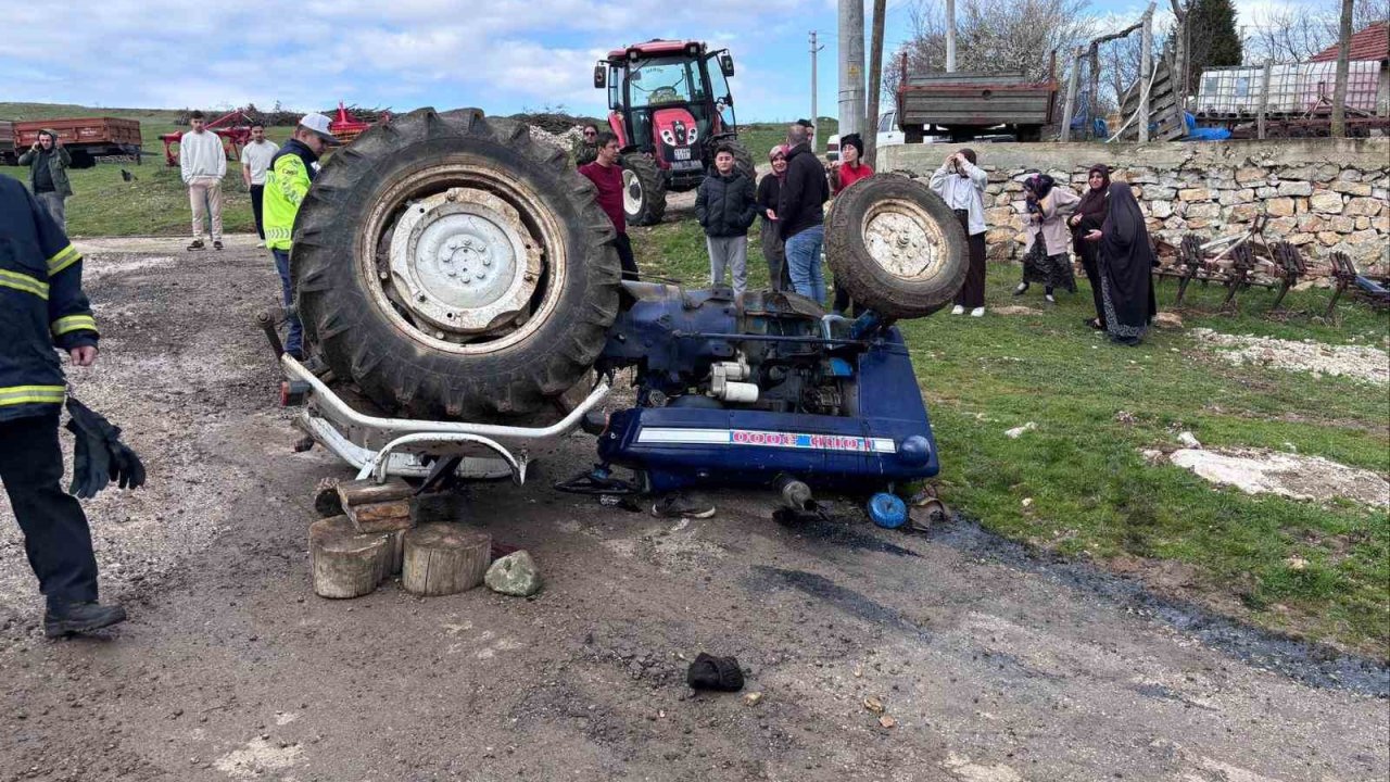 Traktör kazasında 1 kişi hayatını kaybetti