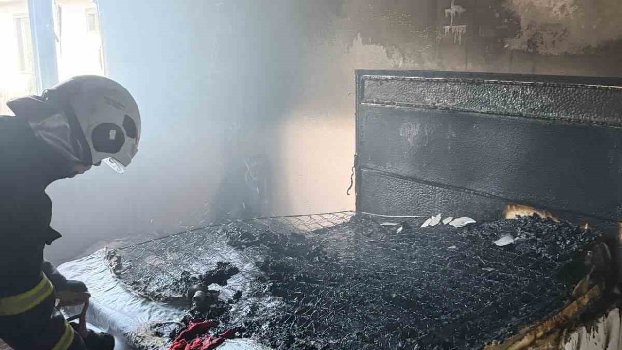 Antakya’da ev yangını