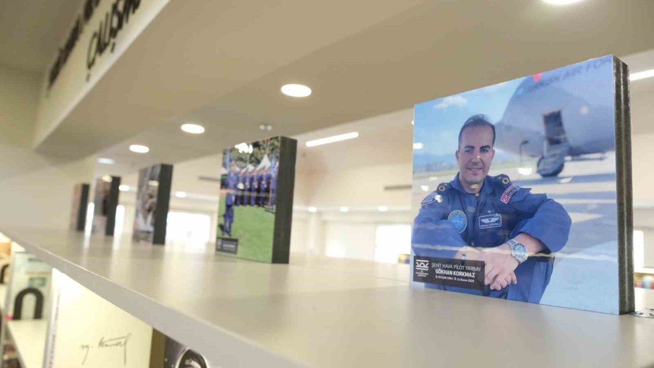 Şehit Hava Pilot Yarbay Gökhan Korkmaz anısına çalışma salonu açıldı