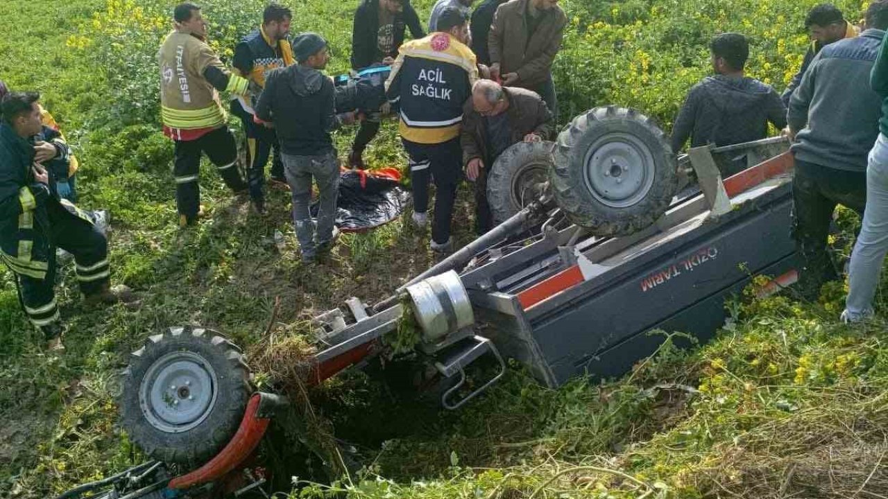 Takla atan patpatın sürücüsü yaralandı