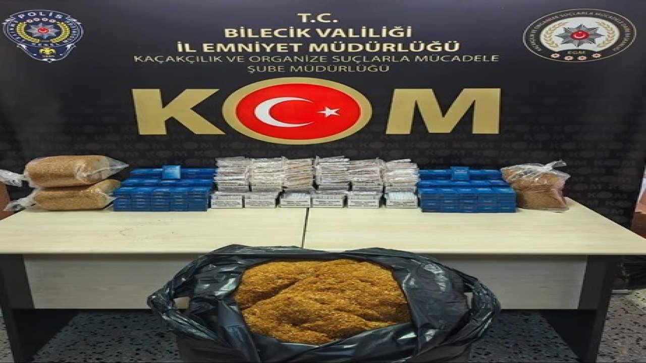 Bilecik’te 17 bin 320 adet doldurulmuş makaron ele geçirildi, 1 gözaltı
