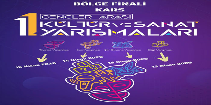 Gençler Arası Kültür Ve Sanat Yarışmaları Bölge Finali Kars’ta Yapılacak
