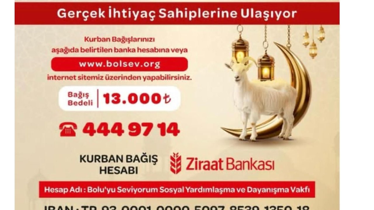 Bolu’da kurban bağışı skandalı; paralar toplandı, tek bir kurban bile kesilmedi iddiası