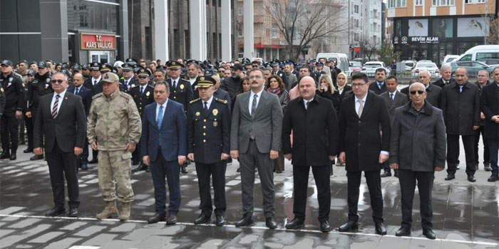 Kars’ta Türk Polis Teşkilatı’nın 181. kuruluş yıldönümü törenle kutlandı