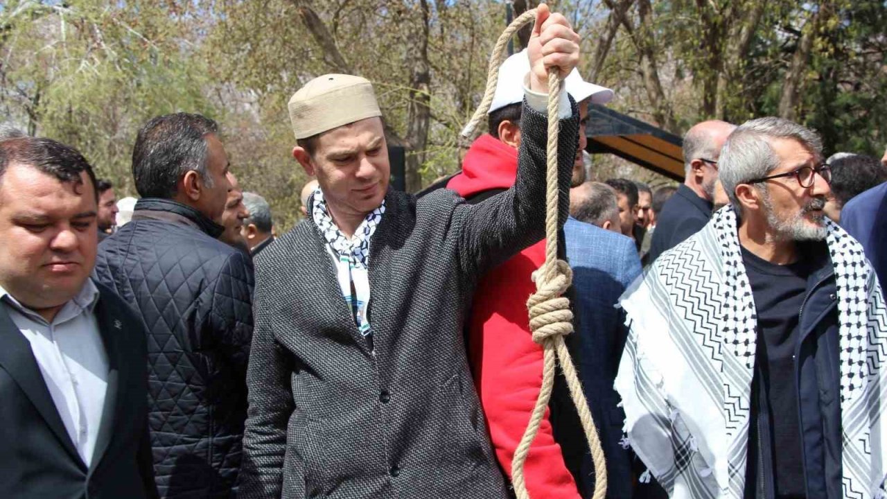 Gaziantep’te İsrail’in "idam yasası" protesto edildi