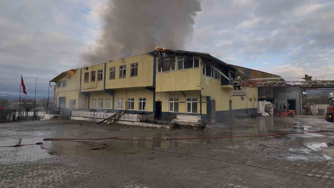 Kastamonu’daki fabrika yangını kontrol altına alındı