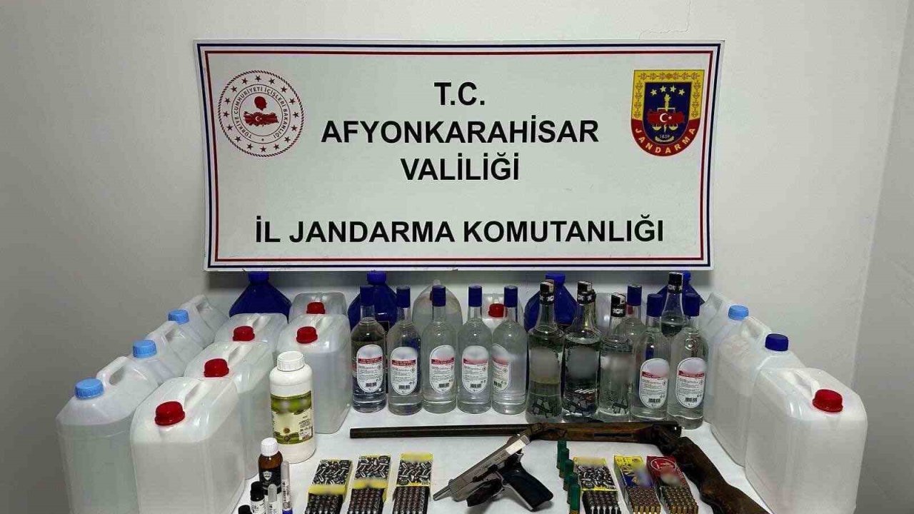 Jandarmadan sahte alkol operasyonu