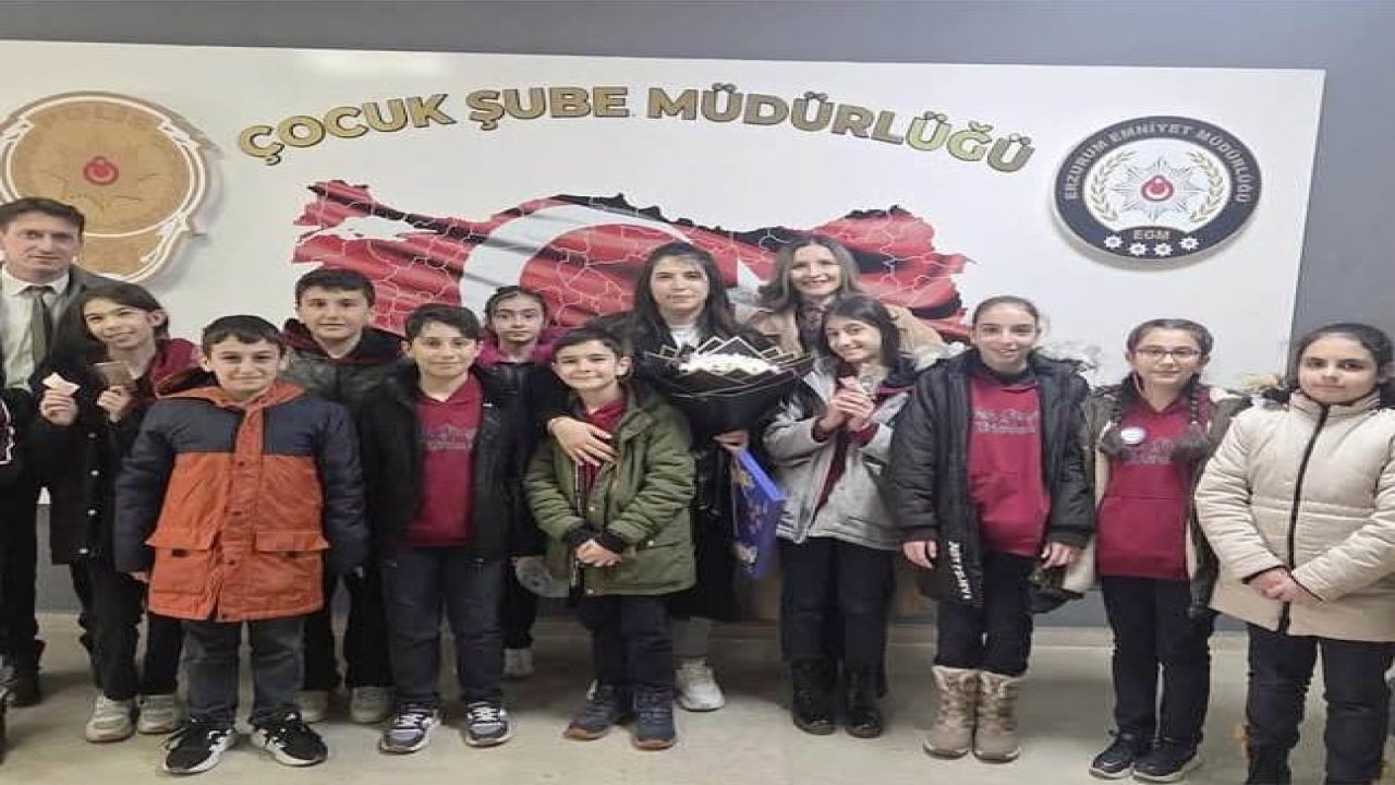 Faik Güngör Ortaokulu’ndan polis haftası ziyareti