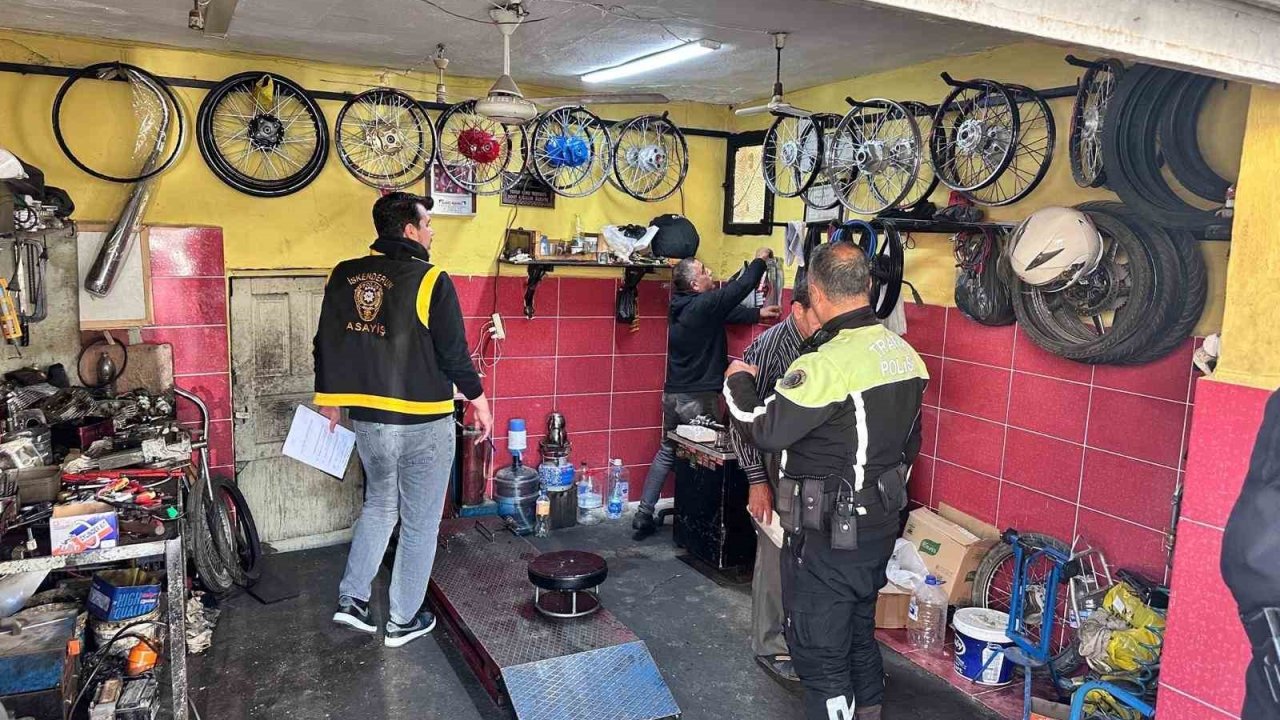 İskenderun’da motosiklet hırsızlığına yönelik denetim