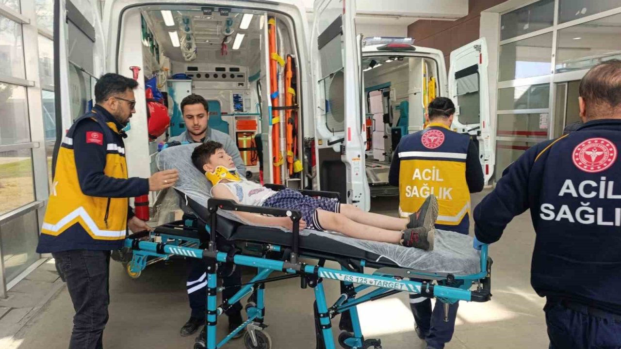 Motosikletin çarptığı bisikletli çocuk yaralandı