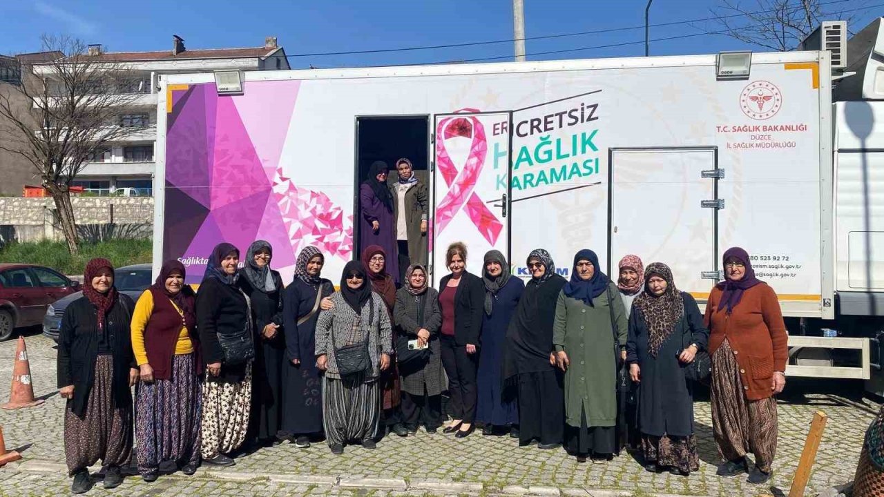 Yığılca’da kanser taraması vatandaşın ayağına geldi