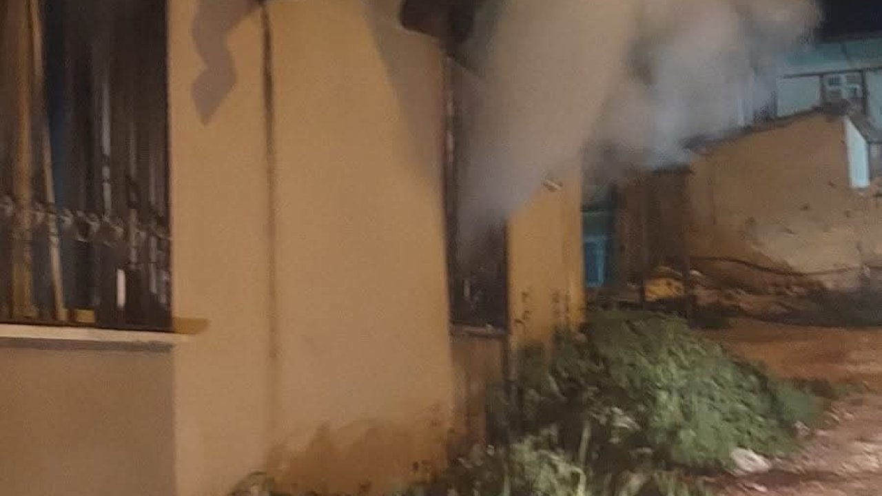 Alrınözü’de ev yangını