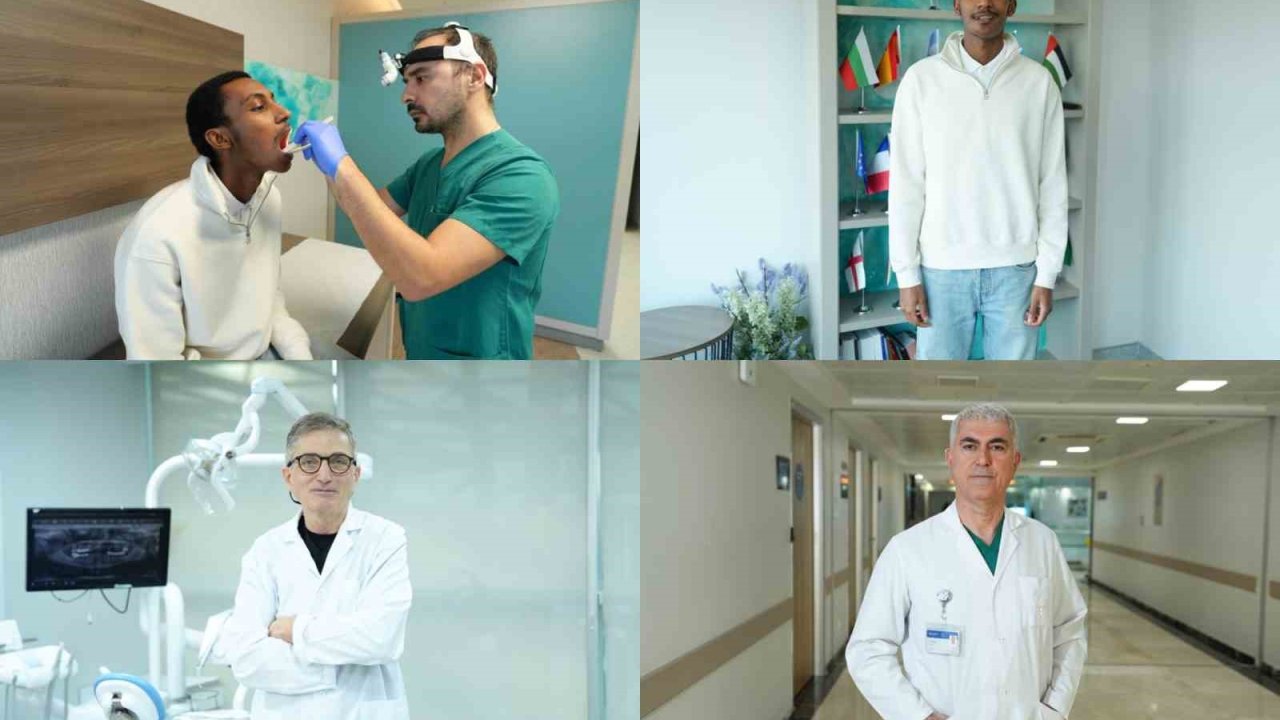 10 saat süren ameliyatla bacak kemiğinden yeniden çene yapıldı