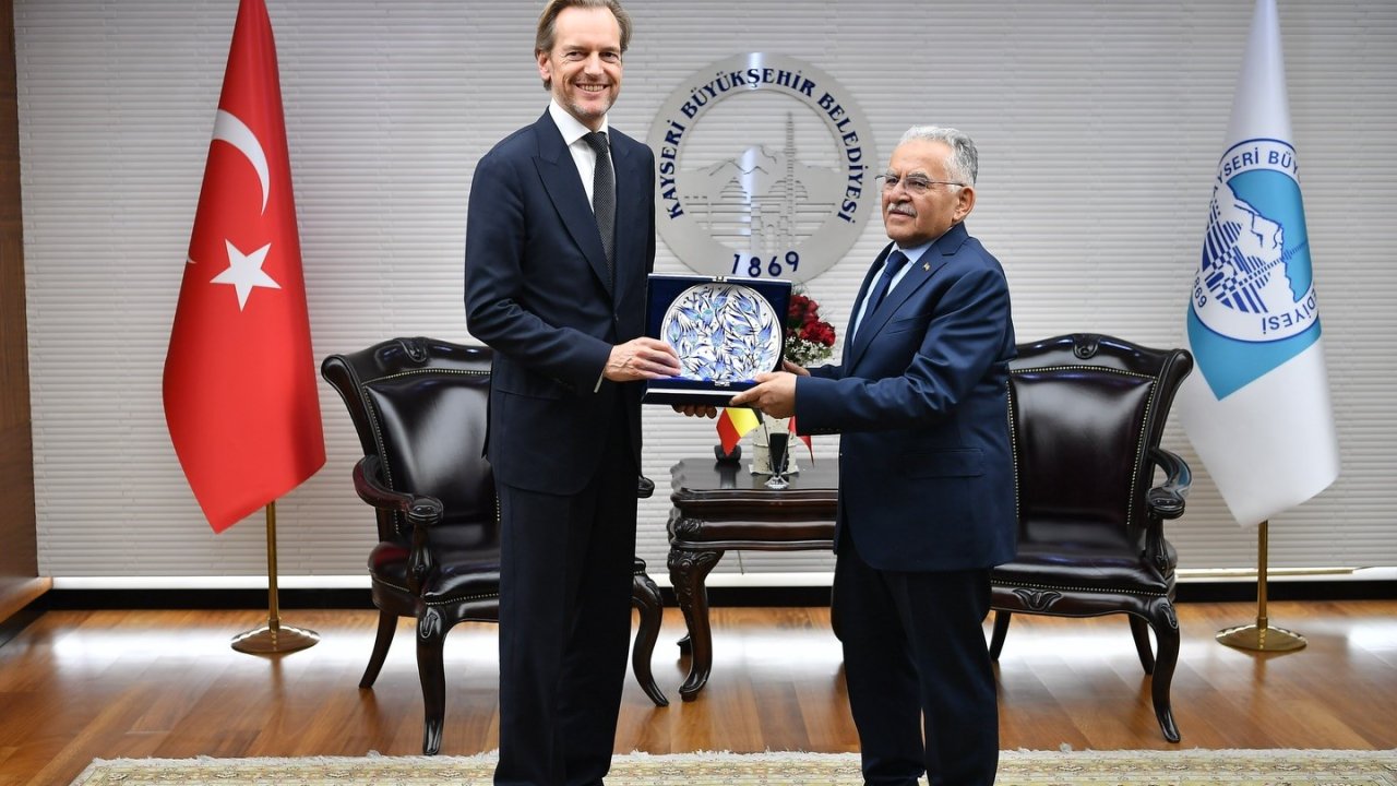 Belçika büyükelçini ağırlayan Büyükkılıç’tan AB vurgusu