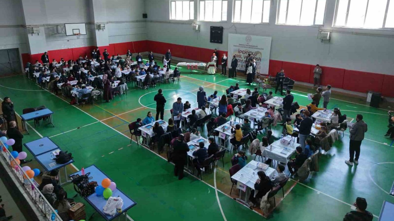 İpekyolu’nda akıl dolu rekabet: 180 öğrenci zekâ oyunlarında ter döktü