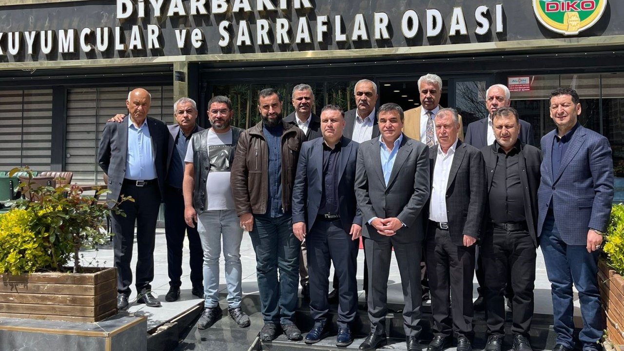 DESOB Başkanı Ebedinoğlu, Diyarbakır Kuyumcular ve Sarraflar Odasını ziyaret etti