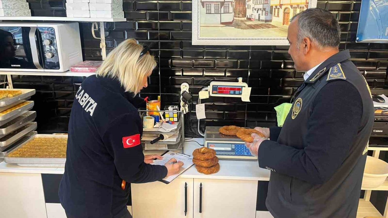 Bilecik’te simit ve poğaça gramaj denetimi