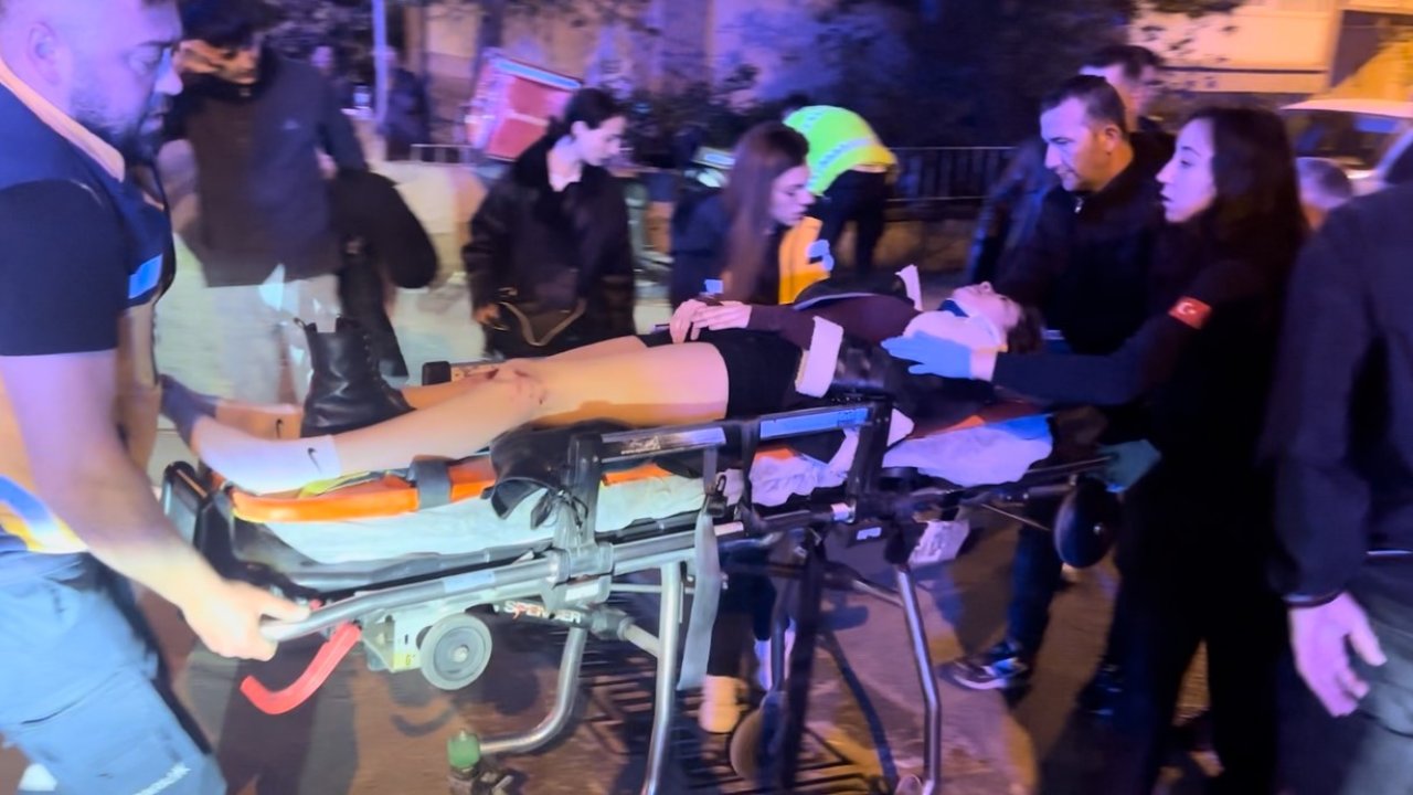 Edirne’de devrilen motosikletteki genç kız yaralandı