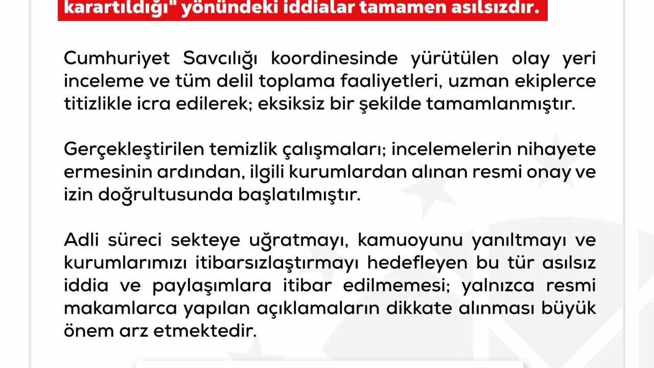 Dezenformasyonla Mücadele Merkezi’nden lisedeki saldırıda ‘delillerin karartıldığı’ iddiasına yalanlama