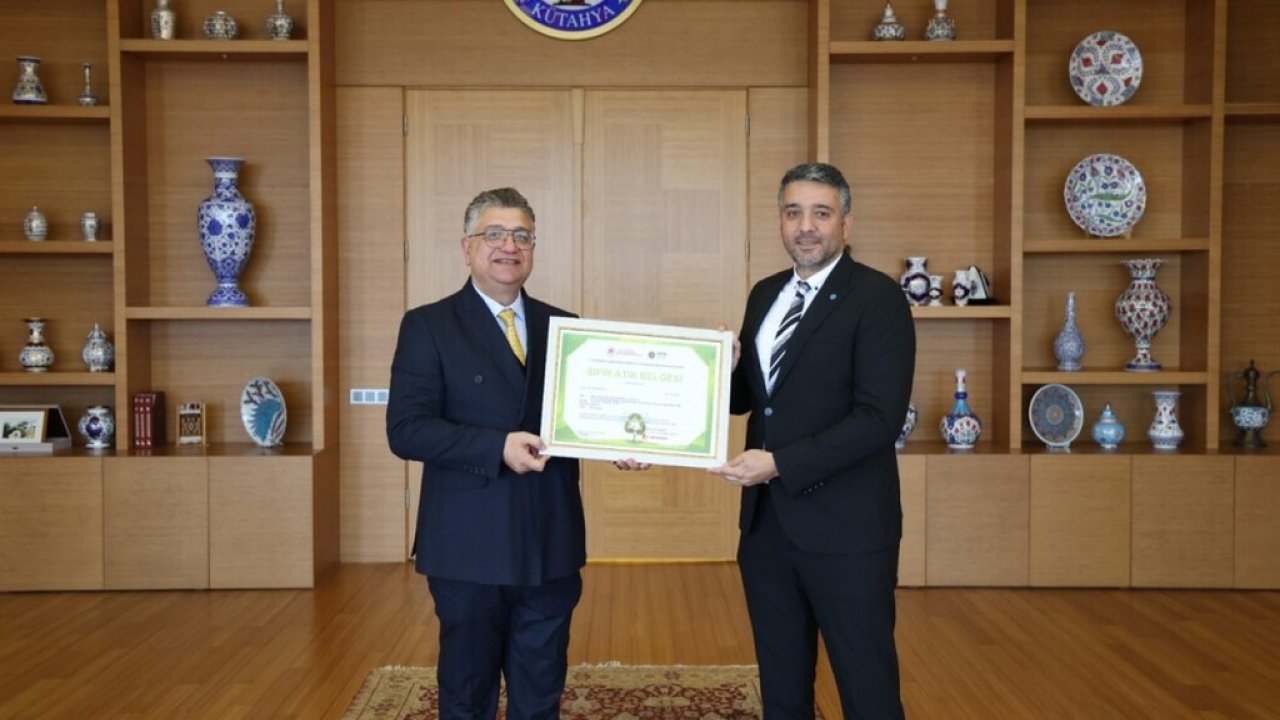 DPÜ Evliya Çelebi Yerleşkesi’ne ’Sıfır atık belgesi yenileme’ başarısı