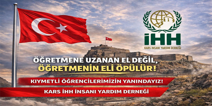 Kars İHH’den Okullara Destek Mesajı