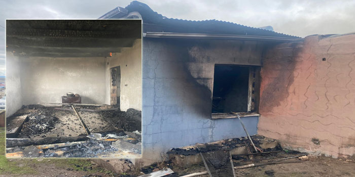 Kars’ın Digor ilçesinde müstakil ev yangında kullanılamaz hale geldi