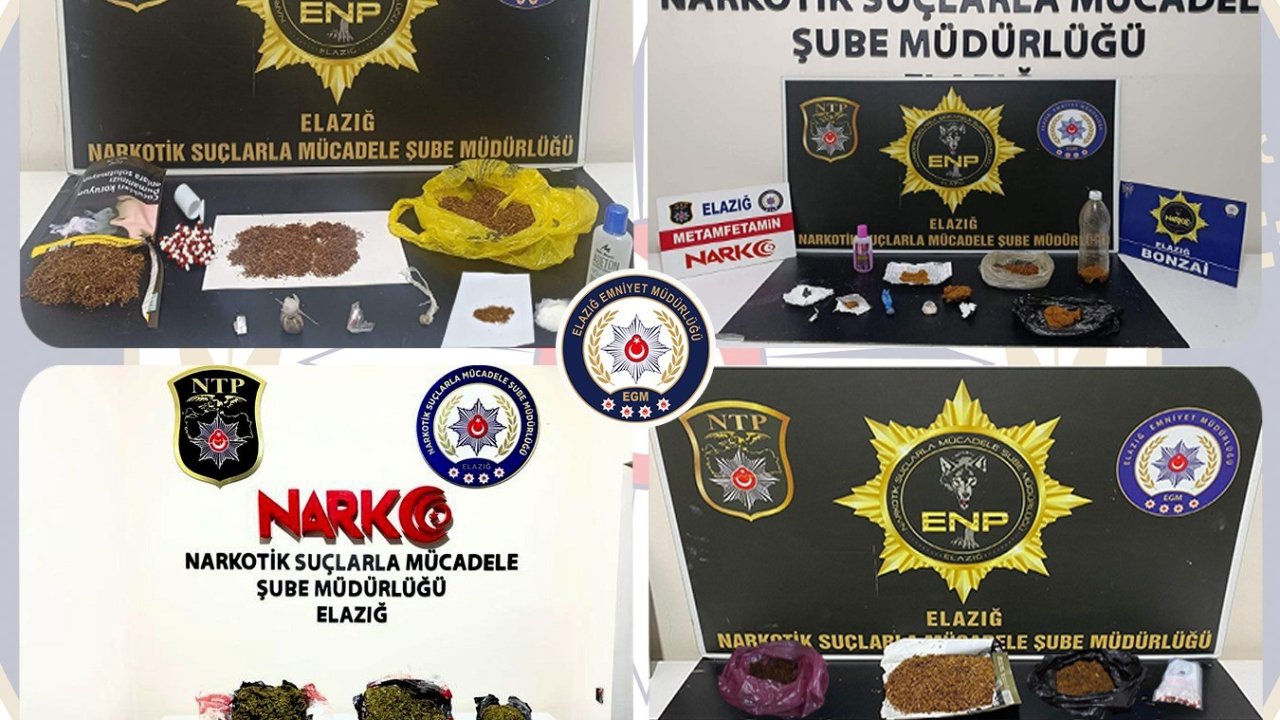 Elazığ’da uyuşturucu operasyonu: 30 tutuklama