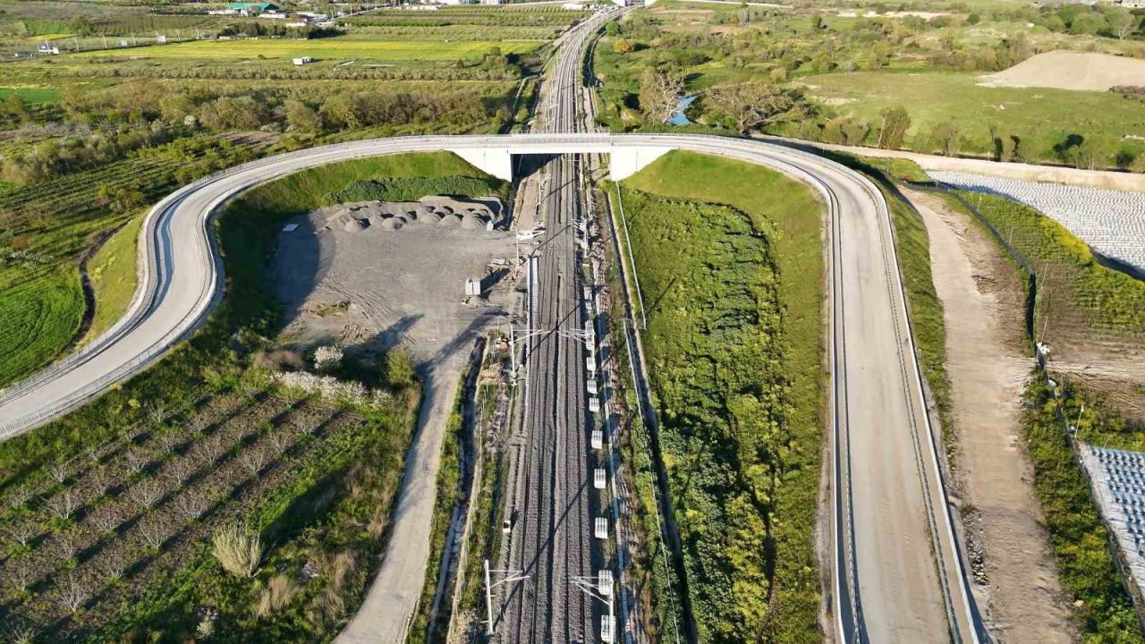 Bursa-Ankara hızlı tren hattı rayları böyle görüntülendi