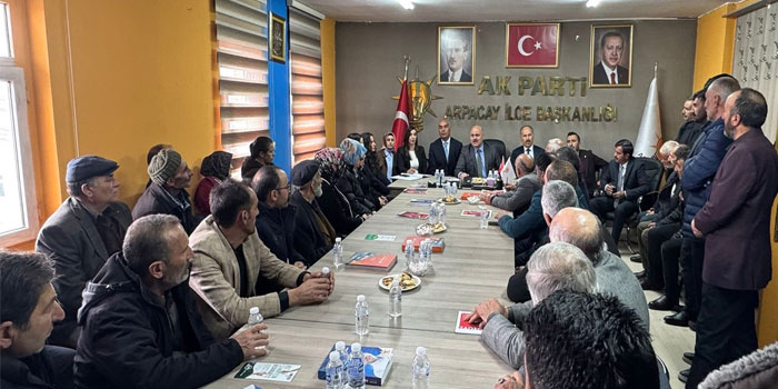 AK Parti Kars İl Başkanı Sancar teşkilat çalışmaları hakkında istişarelerde bulundu